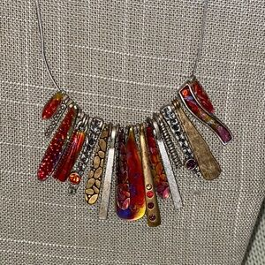 Chico’s Colorful Statement Necklace- Great for repurposing too!!